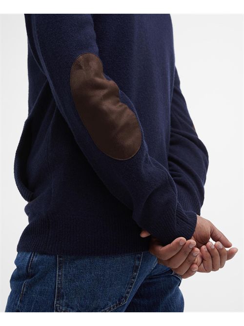 Maglione con zip Patch BARBOUR | MKN0731MKN/NY91